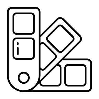      A creative design vector of paint swatches 