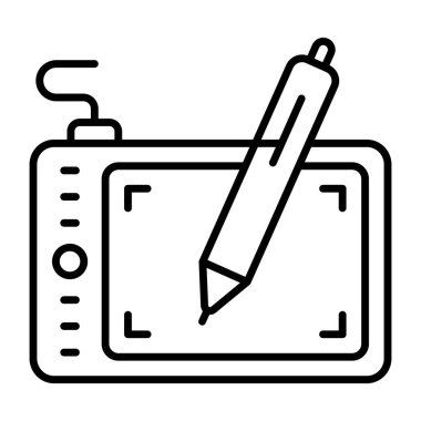 Kalem tabletinin moda tasarım simgesi 