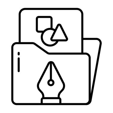 Tasarım dizininin eşsiz bir tasarım simgesi 