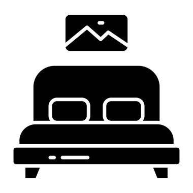Premium download icon of bed