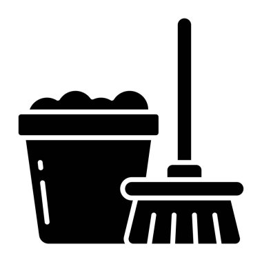 Kova ve süpürgenin en iyi tasarım simgesi