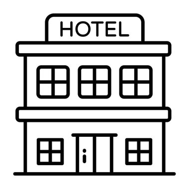 Otel binasının modern tasarım simgesi