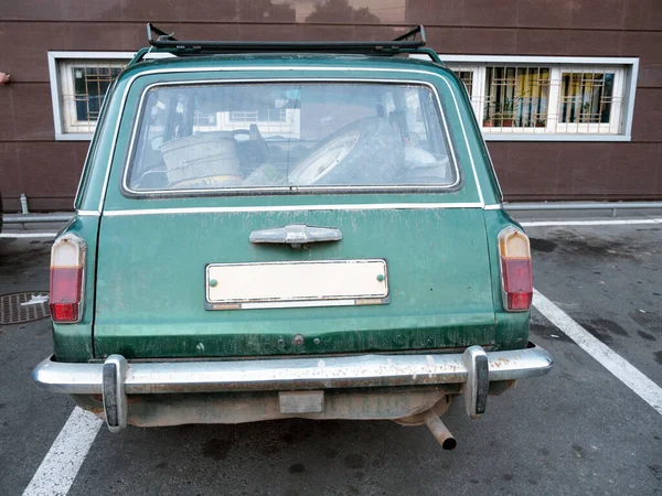 Voiture Familiale Est Moyen Universel Transport Marchandises Pendant Coronavirus Des — Photo