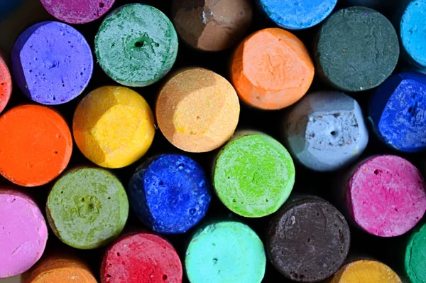 Pastels. Oil pastels. Colorful pastels. Art supplies. Education. Art studio