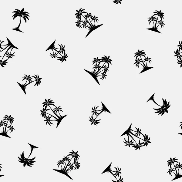Palm Tree Pattern Seamless Texture Vector Illustration — Stock Vector