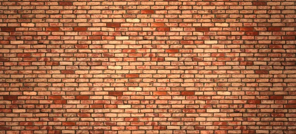 Vintage old red wash brick wall texture. Panoramic background for your text or image — Stock Photo, Image