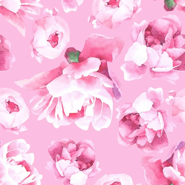 Aquarelle florale motif sans couture — Image vectorielle