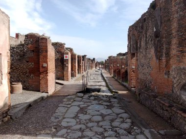 Vezüv Dağı 'nın patlaması sonucu gömülü antik Roma kenti Pompei, Roma İmparatorluğu döneminde günlük hayata dair eşsiz bir bakış sunan UNESCO Dünya Mirası Alanı olarak duruyor..