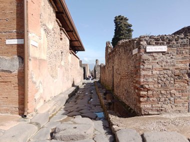 Vezüv Dağı 'nın patlaması sonucu gömülü antik Roma kenti Pompei, Roma İmparatorluğu döneminde günlük hayata dair eşsiz bir bakış sunan UNESCO Dünya Mirası Alanı olarak duruyor..
