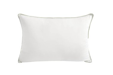 Beyaz arka planda izole edilmiş beyaz yastık