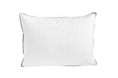 Beyaz arka planda izole edilmiş beyaz yastık