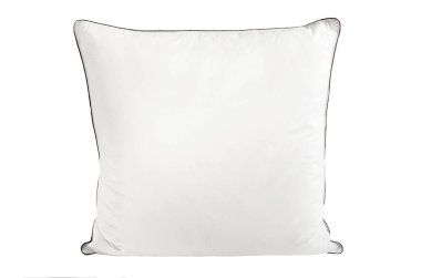 Beyaz arka planda izole edilmiş beyaz yastık