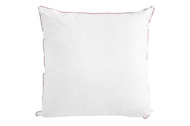 Beyaz arka planda izole edilmiş beyaz yastık