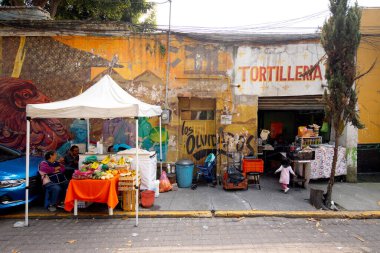 Mexico City, Meksika; 1 Kasım 2025: Colonia la Romita Mahallesi, Mexico City 'de küçük, eski bir alternatif mahalle.