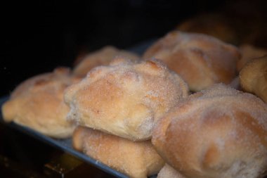 Pan de muertos. Ölüler Günü için geleneksel bir Meksika ekmeği..