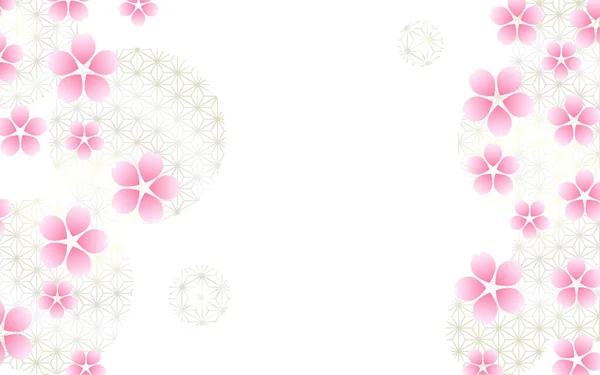 Japon tarzı kiraz çiçeği duvar kağıdı, arka plan. Japon tarzı arka plan, geleneksel Japon modelleri.