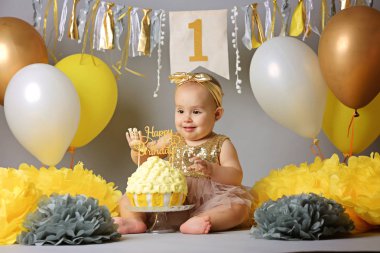 eerste verjaardagstaart