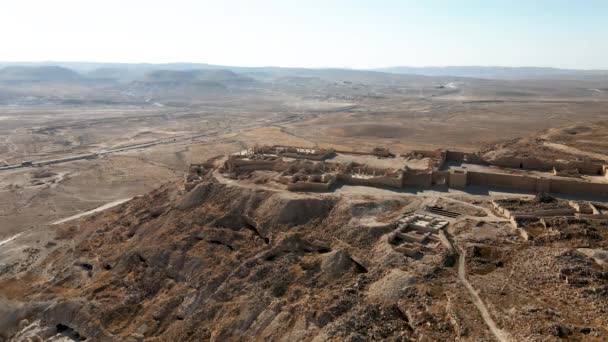 Zřícenina pevnosti Masada, Izrael — Stock video
