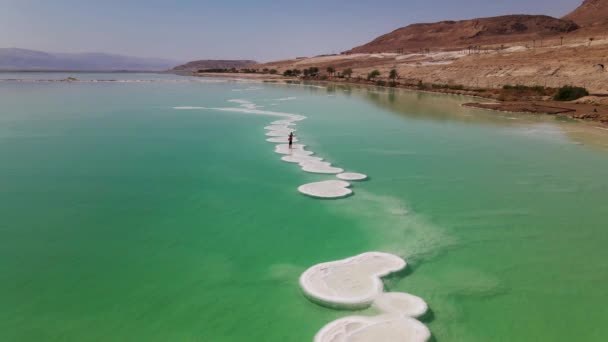 Mar morto em ein bokek em israel — Vídeo de Stock