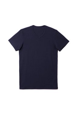 Siyah erkek t-shirt beyaz arka plan izole