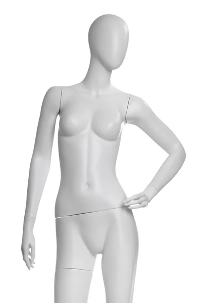 Mooie vrouwelijke mannequin geïsoleerd op witte achtergrond — Stockfoto