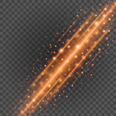 Saydam arka plan vektör çizim üzerinde bokeh ışık turuncu parıldıyor.