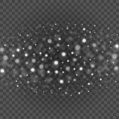 Saydam arka plan vektör çizim üzerinde bokeh açık gri parıldıyor.