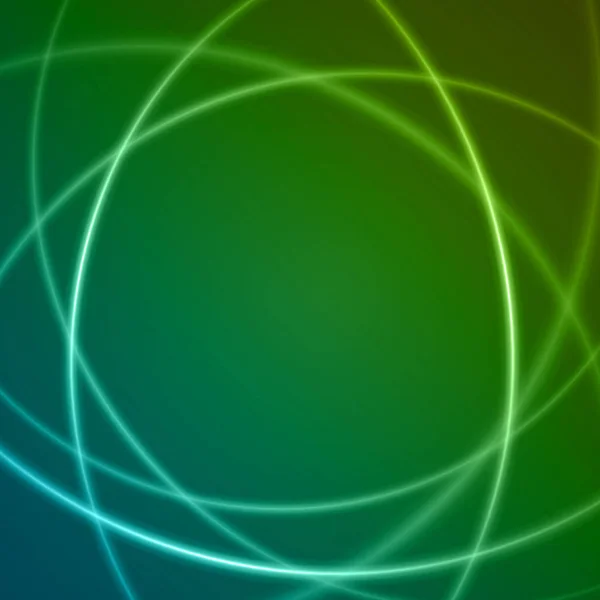 Slät blå grön ljusvågor linjer vektor abstrakta bacground. — Stock vektor