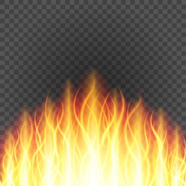 Alev arka ateş etmek siyah arka plan vektör çizim ışık.