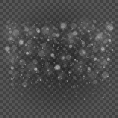 Saydam arka plan vektör çizim üzerinde bokeh açık gri parıldıyor.