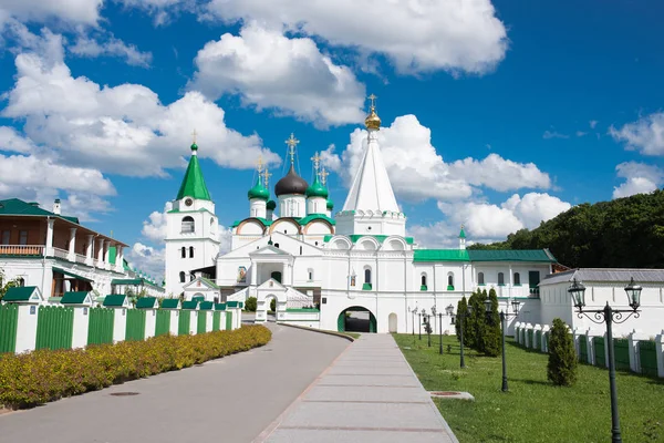 Vista Del Monasterio Ascensión Cristiano Pechersky Nizhny Novgorod Rusia — Foto de Stock