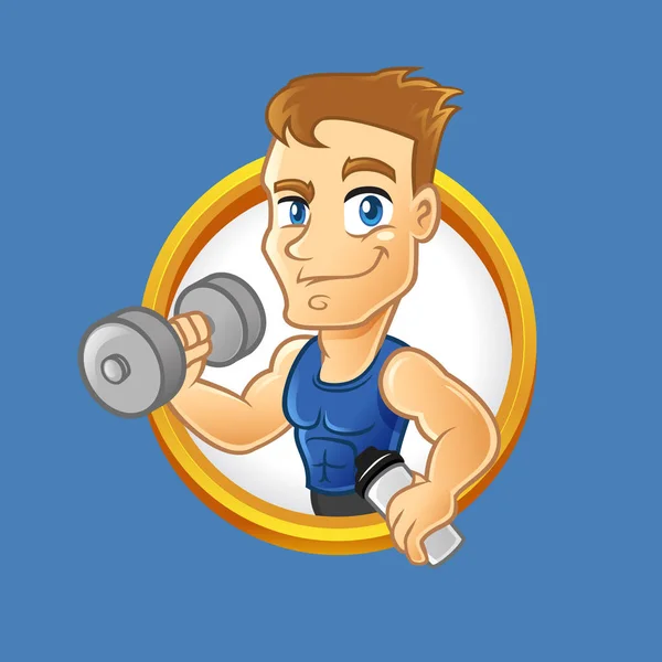 Fitness adam karakteri Logo