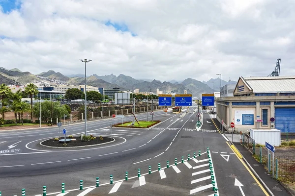 España Tenerife Mayo 2018 Transporte Puerto Puerto Santa Cruz Stree — Foto de Stock