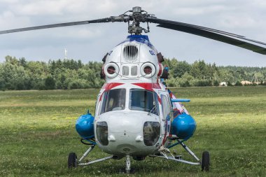 Belarus, Minsk - 23 Temmuz 2018: Helikopter 16 Dünya helikopter Şampiyonası ve 4 Dünya Kupası yarış helikopter Rus takımının