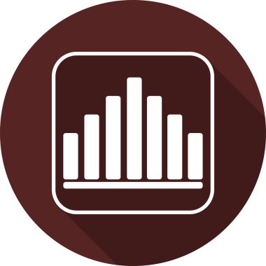 Vektör. Bir kare koyu kırmızı renk çemberi üzerinde gölgeli kontur grafiğinde simgesi