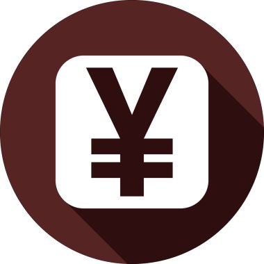 Vektör. Japon yeni koyu kırmızı bir daire üzerinde iz ile beyaz kare