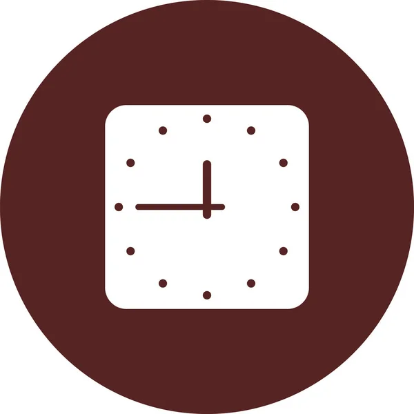 Векторное Изображение Icon Square Watches Maroon — стоковый вектор