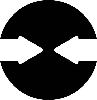 Birbirine karşı iki oklar simgesiyle