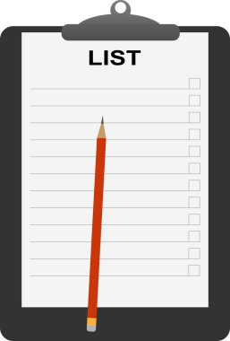 Belgeler için Büro sahibi üzerinde bir levha ile bir yazıt liste bir cetvel ve bir kalem sabittir