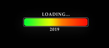 2019 download grafik, siyah bir arka plan