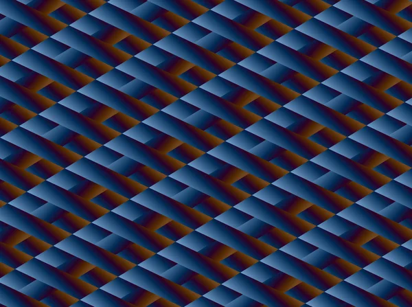 Patrón Abstracto Diagonal Simétrico Azul Marrón — Archivo Imágenes Vectoriales