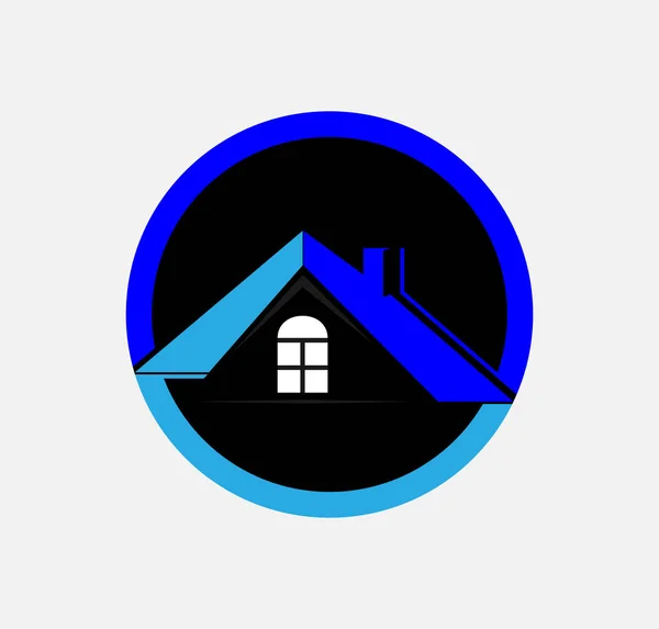Logovorbereitung Für Immobilien Und Bauunternehmen — Stockvektor