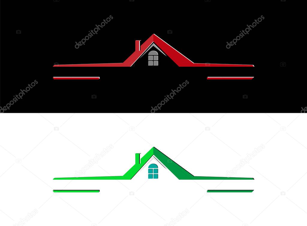 Blank for the logo of the real estate company and construction company