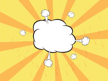 Konuşma COMI için renkli boş kabarcık