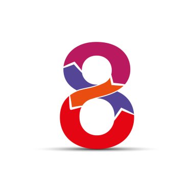 Sekiz numara dört renkli oklar çizilir.