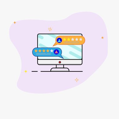Konuşma, sohbet veya konuşma bilgisayar monitör