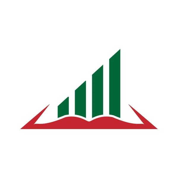 Кольоровий Логотип Тему Фінансів Бізнесу — стоковий вектор