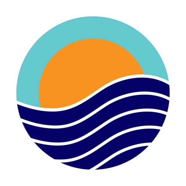 Logo Colori Sul Tema Dei Viaggi Del Turismo — Vettoriale Stock