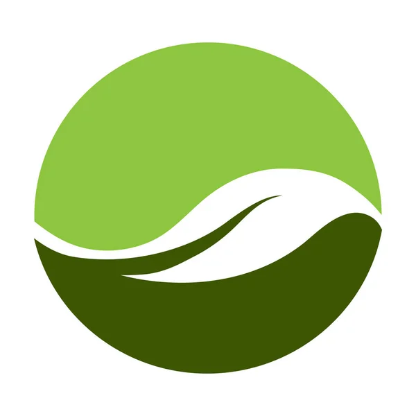 Logo Color Sobre Tema Ecología Naturaleza Protección Del Medio Ambiente — Vector de stock