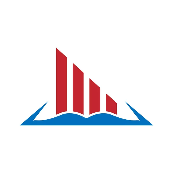 Logotipo Cor Sobre Tema Finanças Negócios —  Vetores de Stock